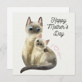 Carte de la fête des mères (Devant / Derrière)