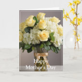 Carte de la Fête des Mères (Fleur jaune)