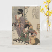 Carte de la fête des mères (Fleur jaune)