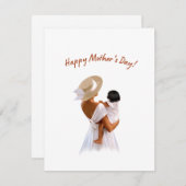 Carte de la fête des mères (Devant / Derrière)