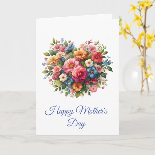 Carte de la Fête des Mères (Fleur jaune)