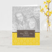 Carte de la Fête des Mères (Fleur jaune)