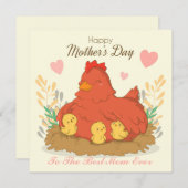 Carte de la fête des mères (Devant / Derrière)