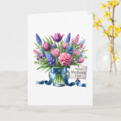 Carte de la Fête des Mères (Fleur jaune)