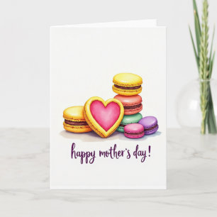 Carte de la Fête des Mères au Biscuit en Forme de