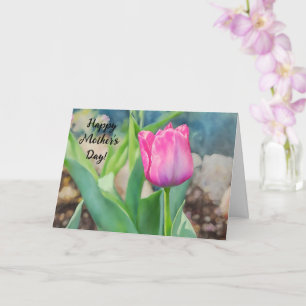 Carte de la Fête des Mères avec Jardin de Fleurs d