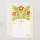 Carte de la Fête des Mères avec un espace pour vot (Dos)