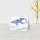 Carte de la Fête des Mères Baleine (Fleur jaune)