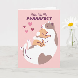 Carte de la Fête des Mères Chat & Chaton