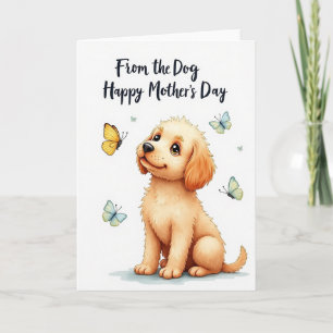 Carte de la Fête des Mères Chien Mignon