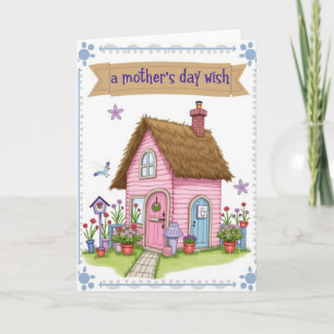 Carte de la Fête des Mères Cottage Pastel