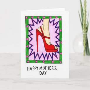 Carte de la fête des mères Crimson Heel