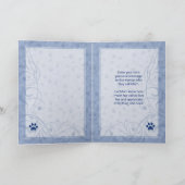 Carte de la fête des mères de chat à Periwinkle Photo en (Intérieur)