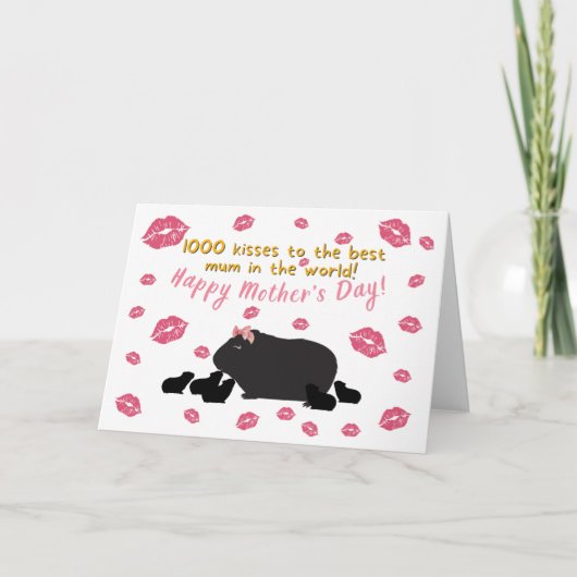 Carte de la fête des mères de cochons de Guinée (Devant)