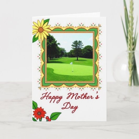 Carte de la fête des mères de golf (Devant)