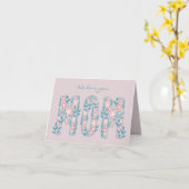 Carte de la Fête des Mères de la part de la Famill (Fleur jaune)