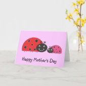 Carte de la fête des mères de Ladybug (Fleur jaune)