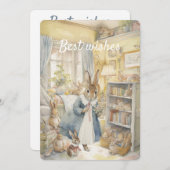 Carte de la fête des mères de lapin Peter (Devant / Derrière)