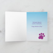 Carte de la fête des mères de mignonne Pooch Golde (Intérieur)