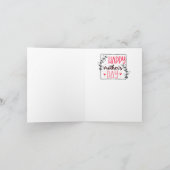 Carte de la fête des mères de tigres et de bébés (Intérieur)