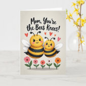 Carte de la Fête des Mères Douce Insecte (Fleur jaune)