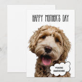 Carte de la fête des mères, drôle de fête des mère (Devant / Derrière)