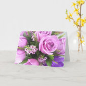 Carte de la fête des mères du Bouquet du début du  (Fleur jaune)