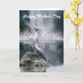 Carte de la fête des mères du lac Swan (Fleur jaune)