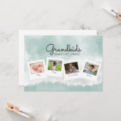 Carte de la fête des mères en collage photo pour g (Devant/Arrière en situation)