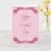 Carte de la Fête des Mères entièrement personnalis (Fleur jaune)