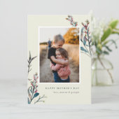 Carte de la fête des mères Fleurs sauvages (Debout devant)