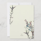 Carte de la fête des mères Fleurs sauvages (Dos)