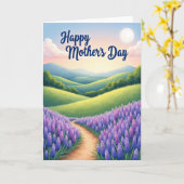 Carte de la Fête des Mères Floral Path (Fleur jaune)
