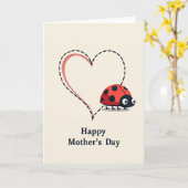 Carte de la Fête des Mères la plus adorable (Fleur jaune)