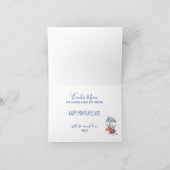 Carte de la fête des mères Lapin mère et fille et  (Intérieur)