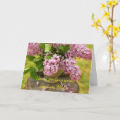 Carte de la Fête des mères Lilac (Fleur jaune)