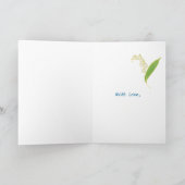 Carte de la fête des Mères Lily Bleue : Par-delà l (Intérieur)