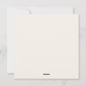 Carte de la fête des mères : Maman et bébé s'étrei (Dos)