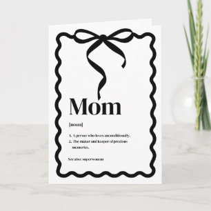 Carte de la fête des Mères; Maman "Nom"