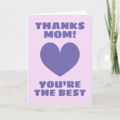 Carte de la fête des mères - Merci maman, vous ête (Devant)