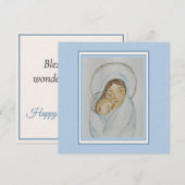 Carte de la Fête des Mères - Mère Bienheureuse (Devant / Derrière)