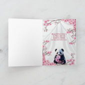 Carte de la fête des mères Panda Love pour maman (Intérieur)
