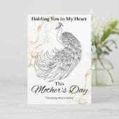 Carte de la fête des mères - Peacock (Debout devant)