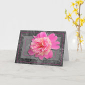 Carte de la fête des mères Peony (Fleur jaune)