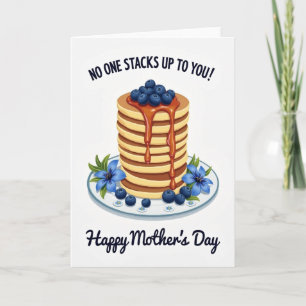 Carte de la Fête des Mères Pile de Crêpes