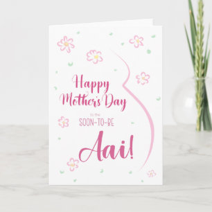 Carte de la fête des mères pour Aai enceinte
