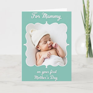 Carte de la fête des mères pour bébé endormi