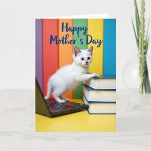 Carte de la fête des mères pour chaton céruléen