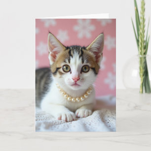 Carte de la fête des mères pour chaton tigré
