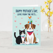 Carte de la fête des mères pour compagnons d'anima (Fleur jaune)